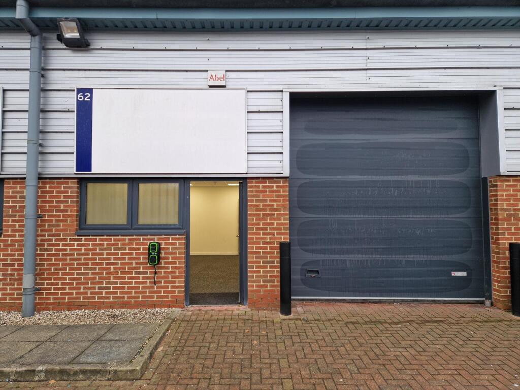 Unit 62 entrance door and roller shutters