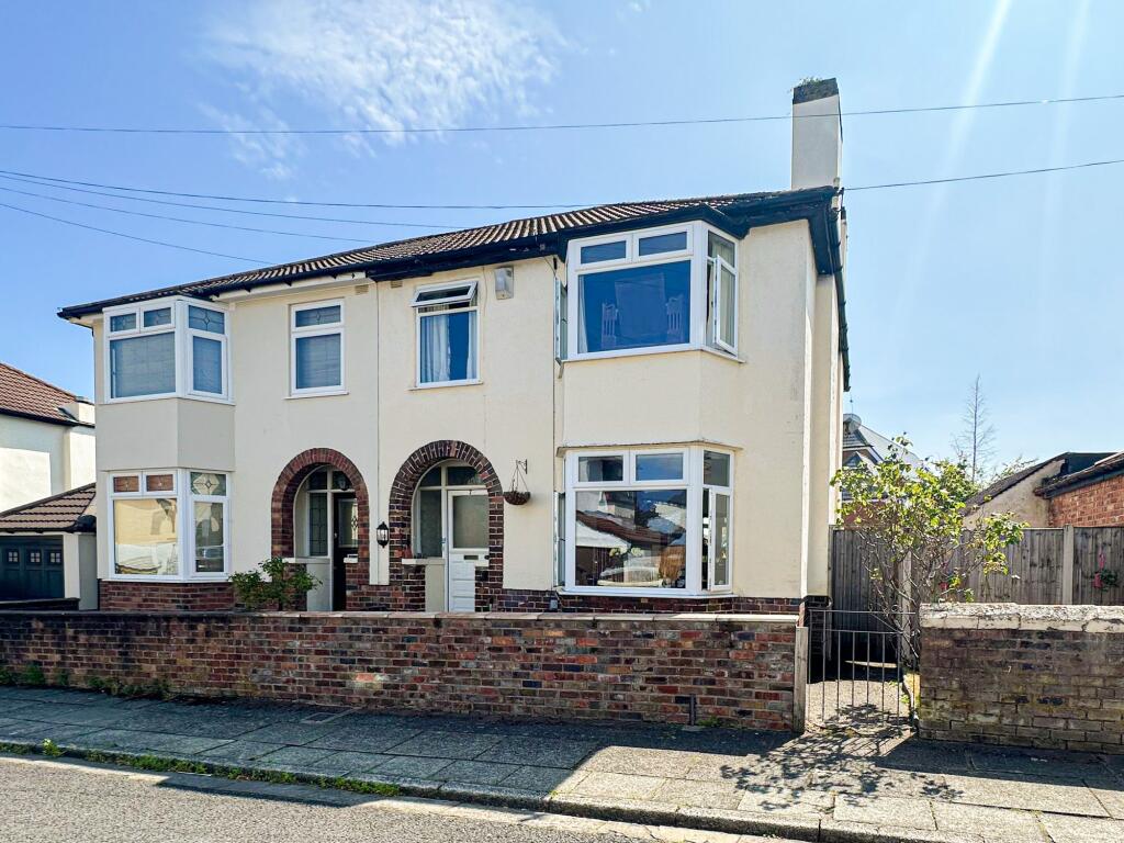 3-bed semi-detached on Mendip Road, Liverpool, L15, £300,000