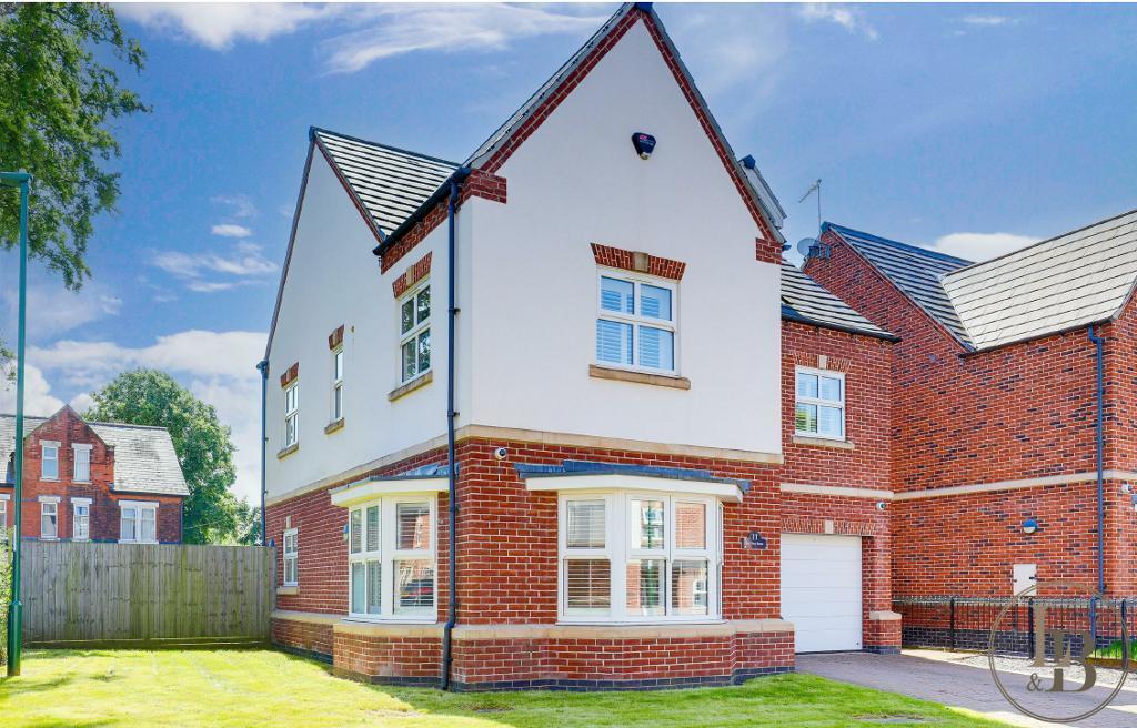 5-bed detached on Carriage Close, Mapperley Park, Nottingham, Nottinghamshire, NG3 5HA, £499,950