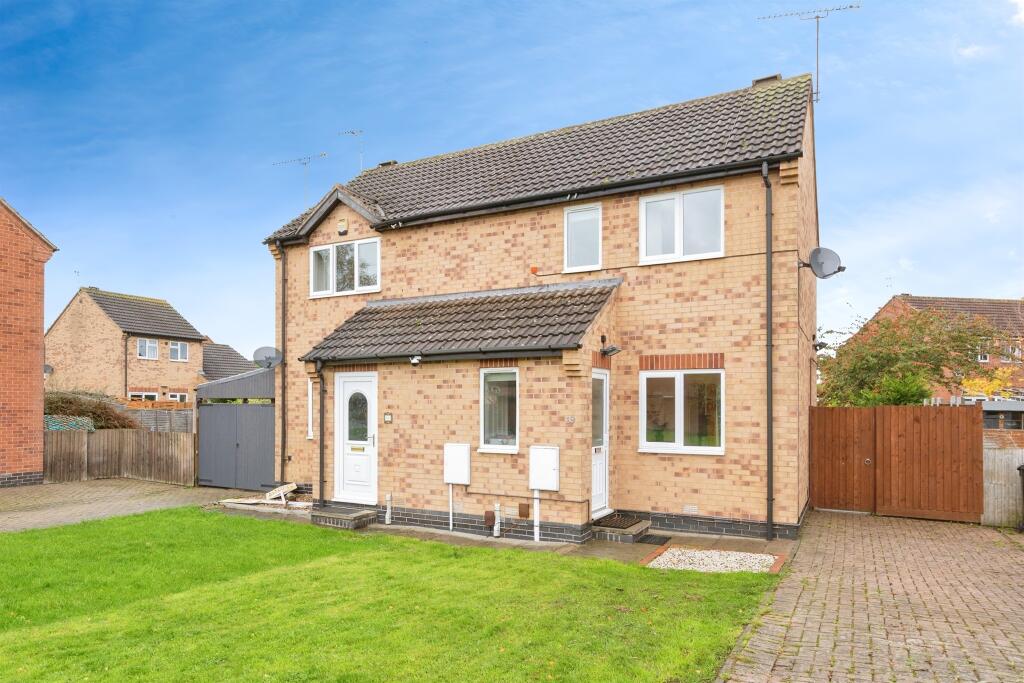 2-bed semi-detached on Ervins Lock Road, Wigston, £220,000