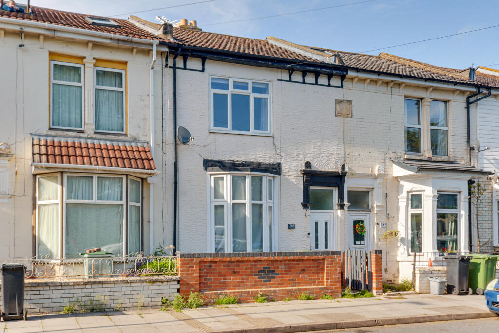 3-bed terraced on New Road, Portsmouth, £270,000