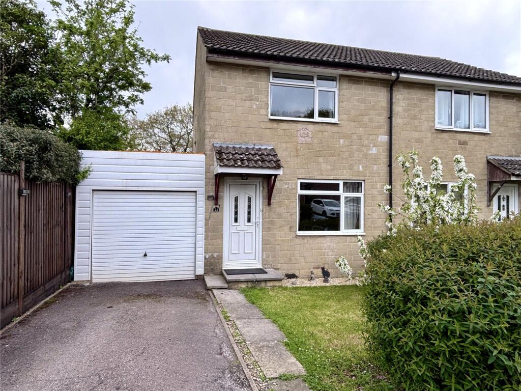 2-bed semi-detached on Britannia Way, Chard, Somerset, TA20, £200,000