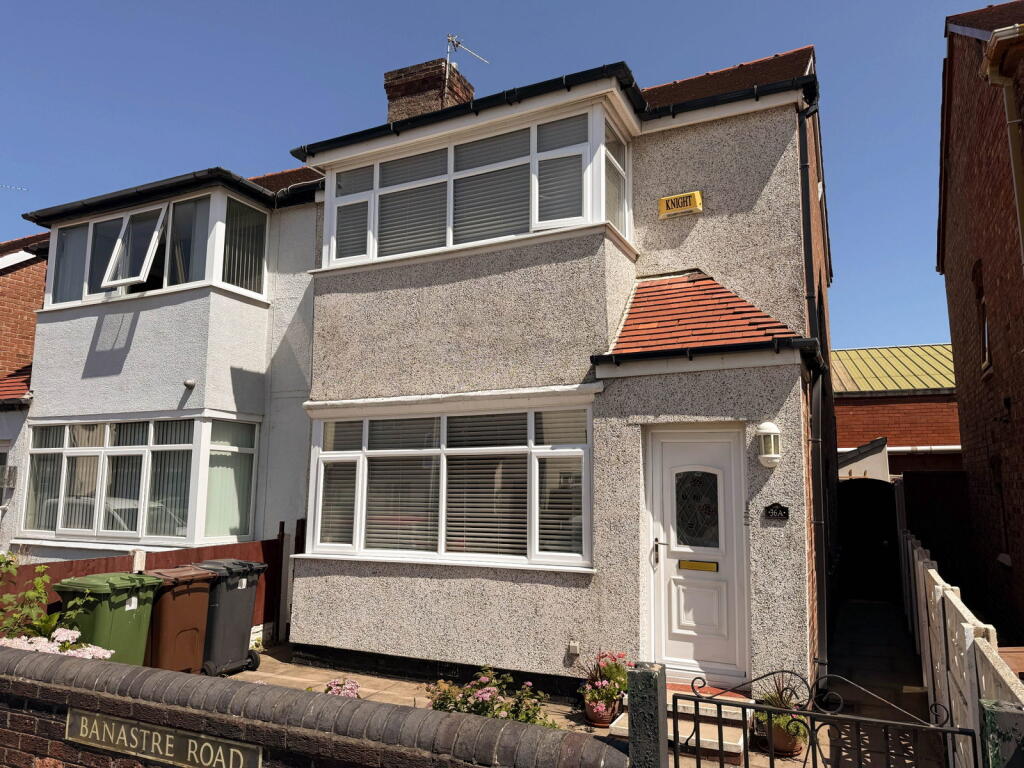 2-bed semi-detached on Banastre Road, Birkdale, Southport, PR8, £175,000
