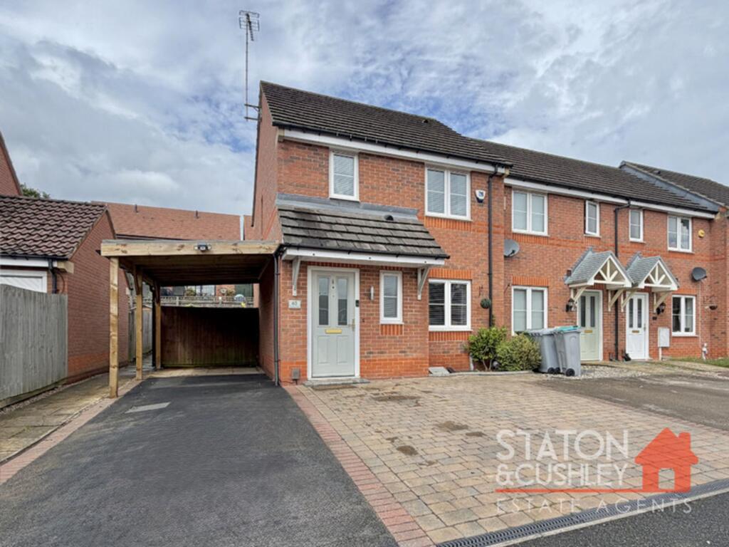 3-bed terraced on Portland Way, Clipstone Village, NG21, £190,000