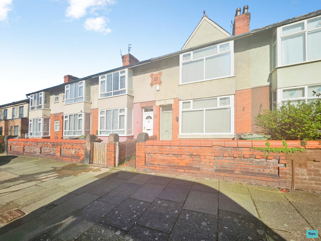 4-bed terraced on Knowsley Road, Bootle, L20, £140,000