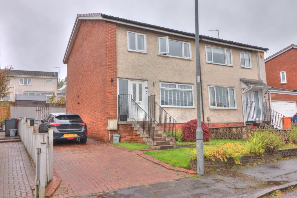 3-bed semi-detached on St. Columba Drive, Glasgow, G66, £210,000