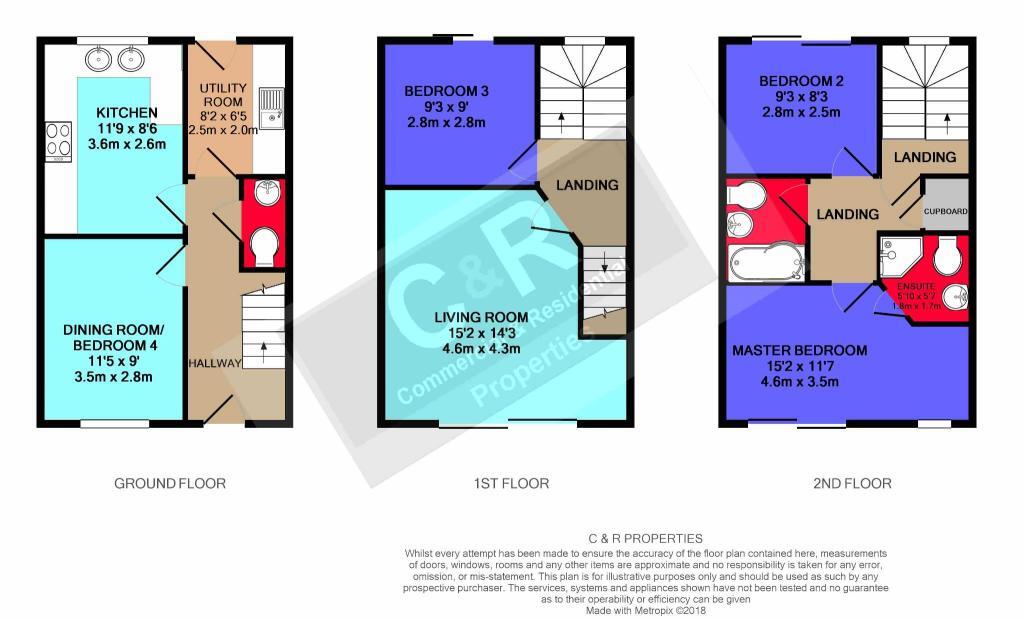 4 bedroom town house for rent