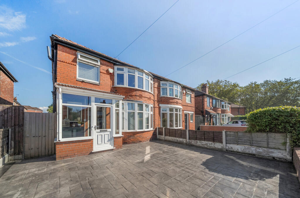 3-bed semi-detached on Parrs Wood Road, Manchester, £335,000