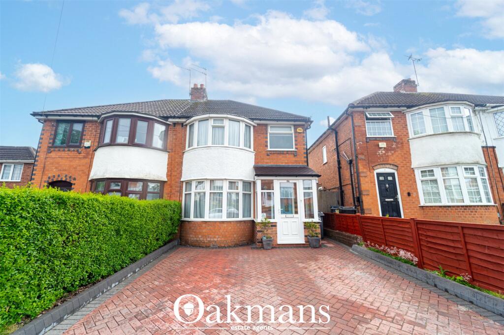 3-bed semi-detached on Higgins Lane, Birmingham, B32, £290,000