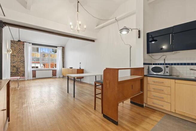 Living room and kitchen