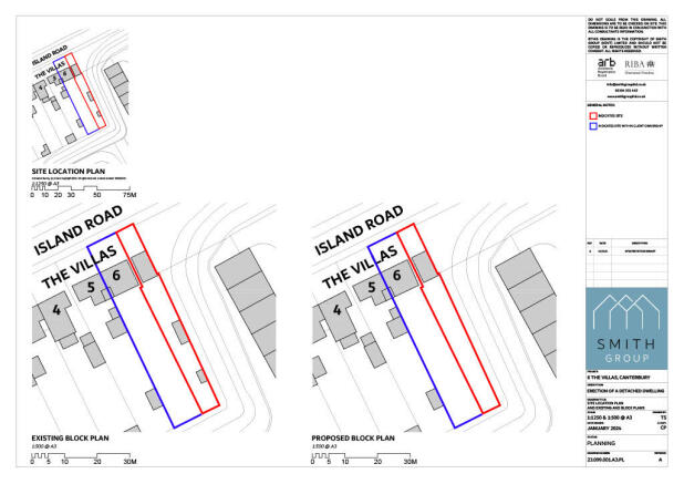 6 The Villas_Site Location Plan and Existing and P