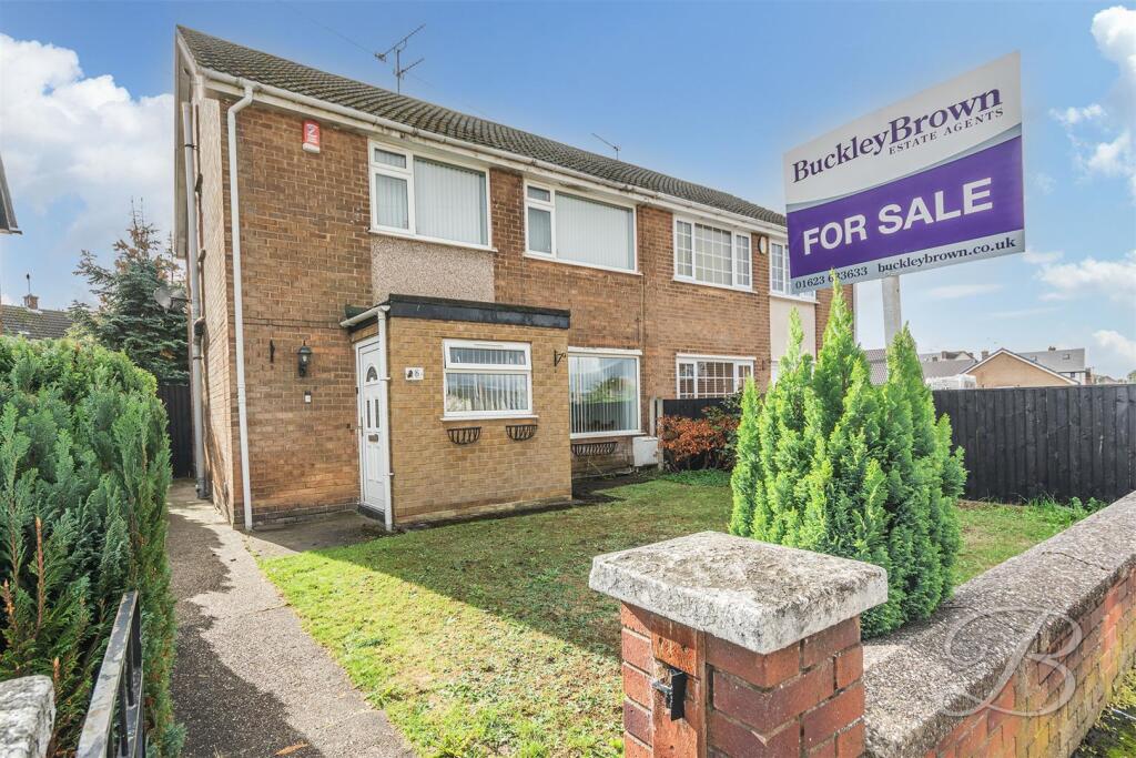 3-bed semi-detached on North Crescent, Clipstone, £150,000