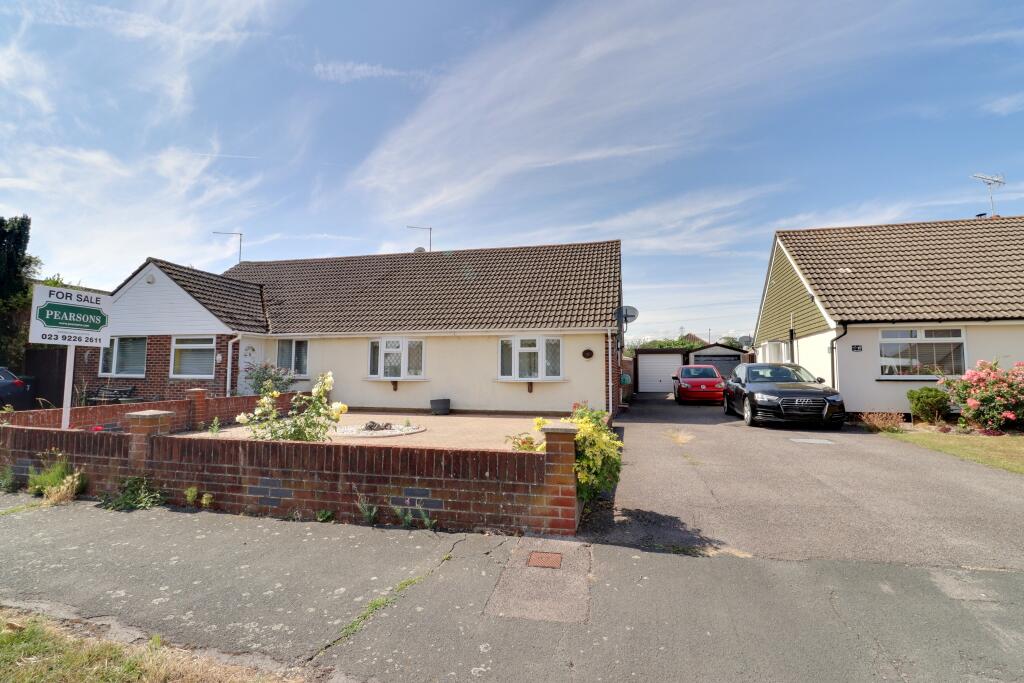 2-bed semi-detached on Haslar Crescent, Waterlooville, £320,000