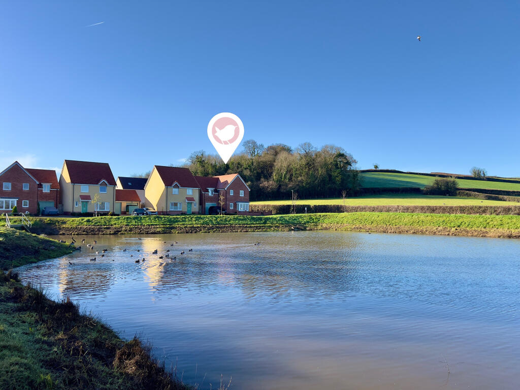4-bed detached on Detached home on prime plot overlooking pond with the Quantock Hills beyond!, £419,950