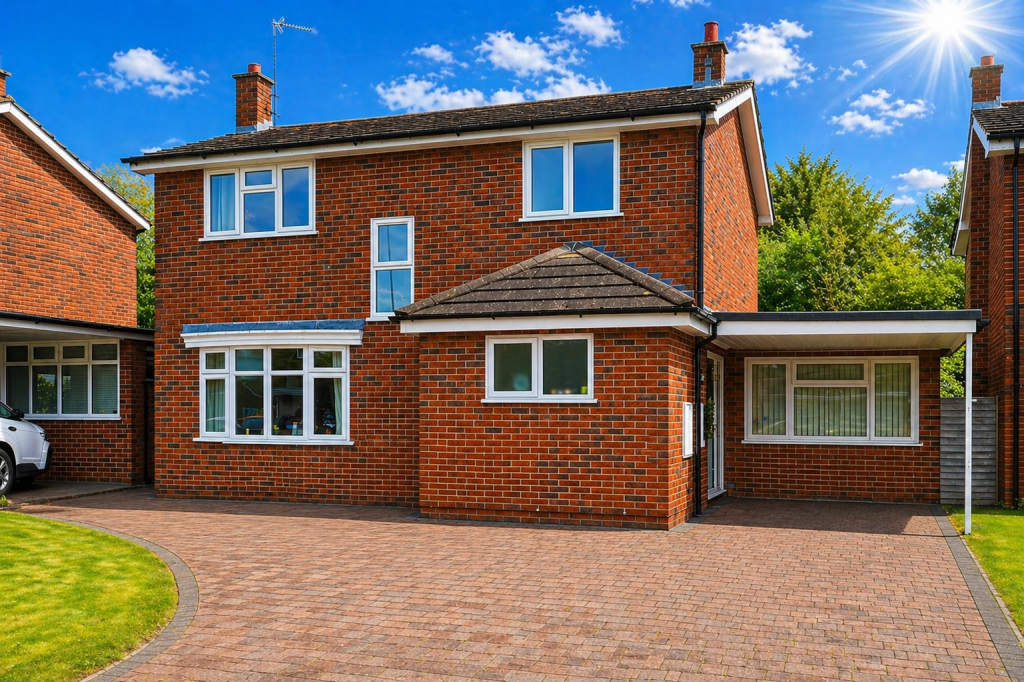3-bed detached on Moorlands Drive, Wybunbury, Cheshire, £335,000