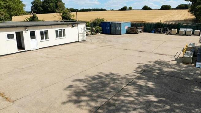 Office and rear of yard