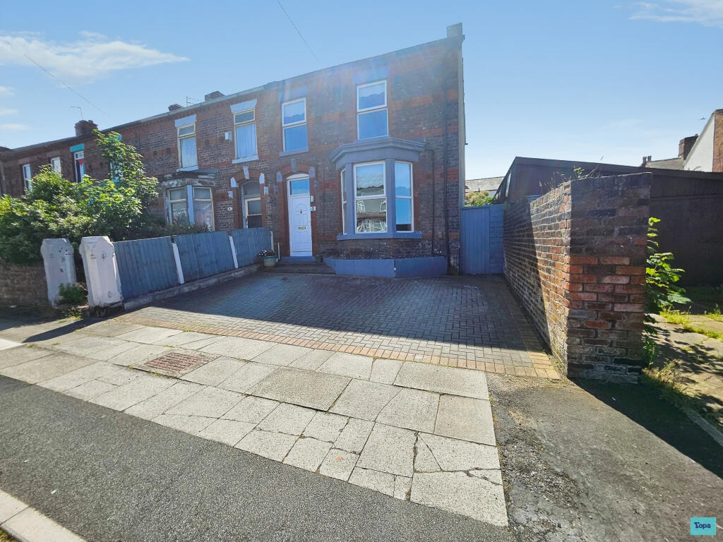 3-bed terraced on Guion Road, Liverpool, L21, £180,000