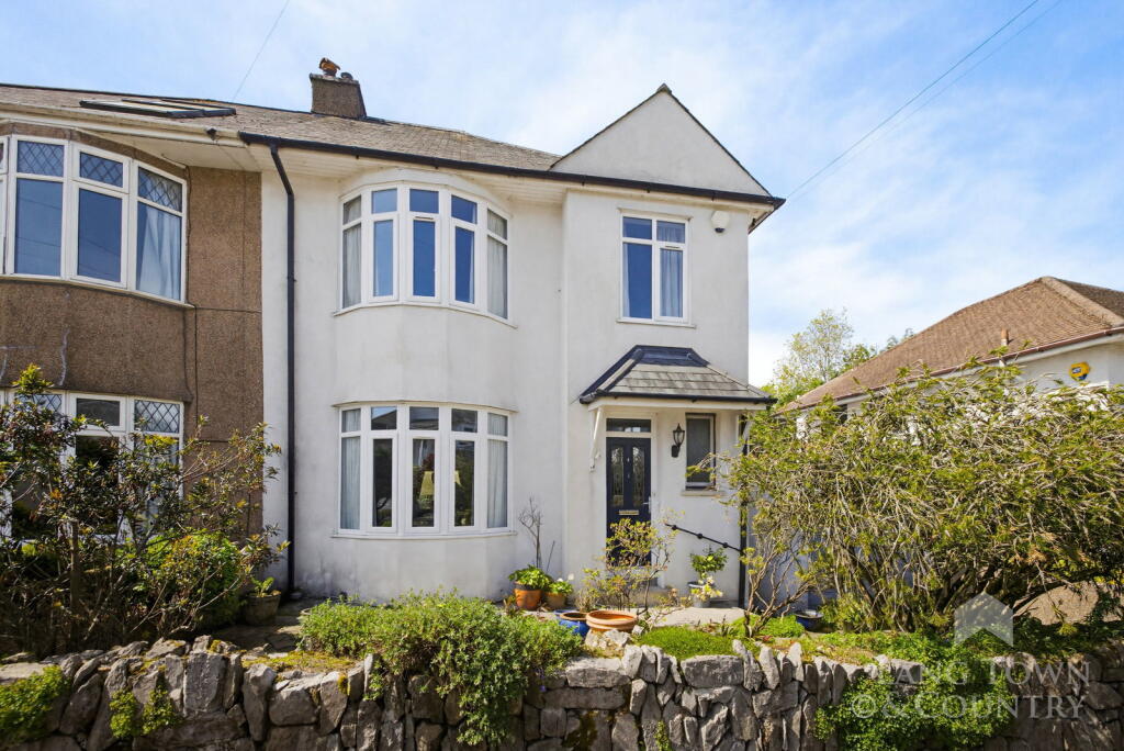 3-bed semi-detached on Tor Road, Hartley, Plymouth, £400,000