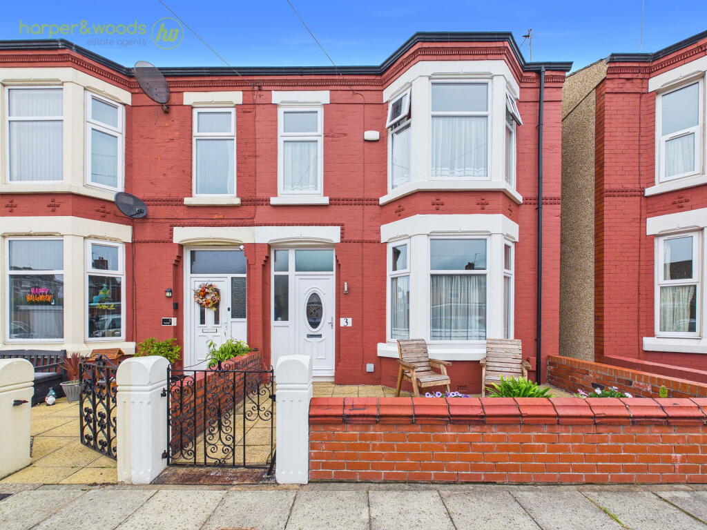 3-bed semi-detached on The Grange, Wallasey, £210,000