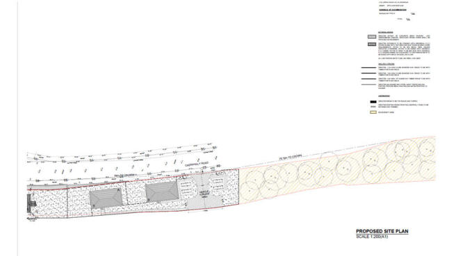 Proposed site pla...