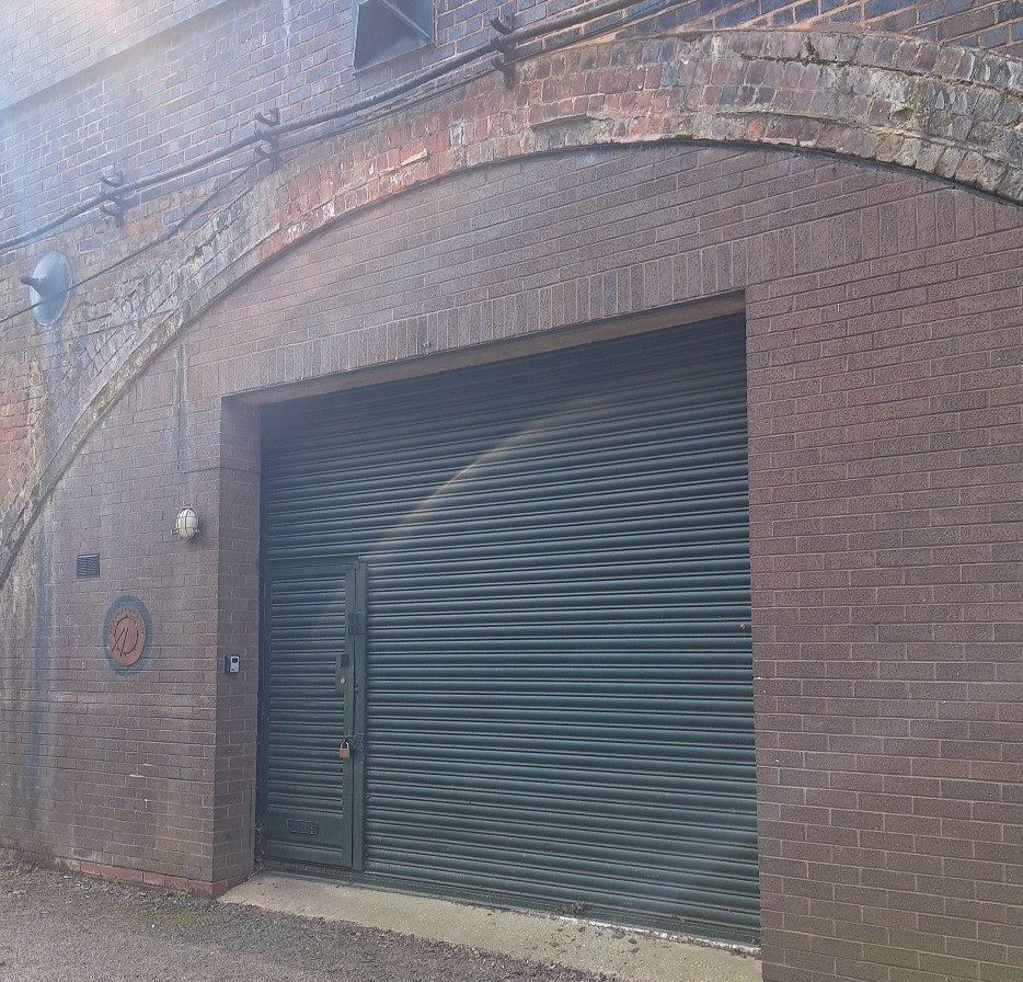 The front of an arch.