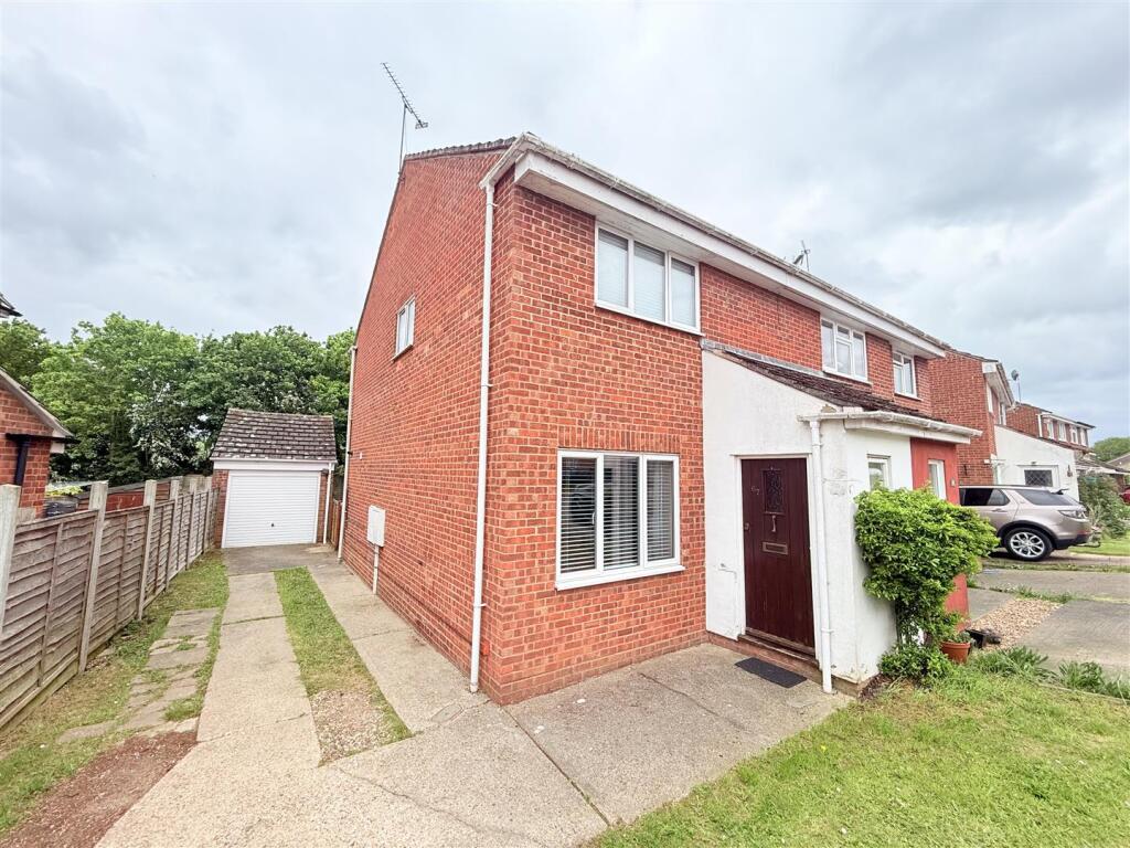 2-bed semi-detached on Ludbrook Close, Needham Market, Ipswich, £210,000