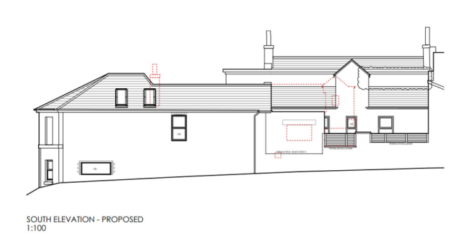 Elevation To South