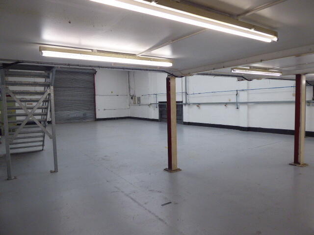 Beneath mezzanine