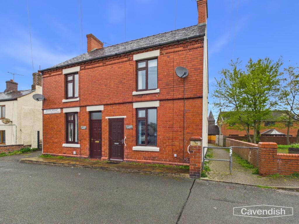 2-bed semi-detached on School Street, Rhosllanerchrugog, Wrexham, £115,000
