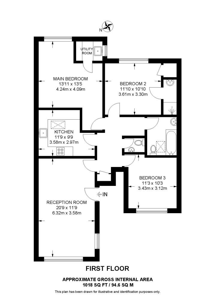 Apartment in Kingston upon Thames, Surbiton - View 3