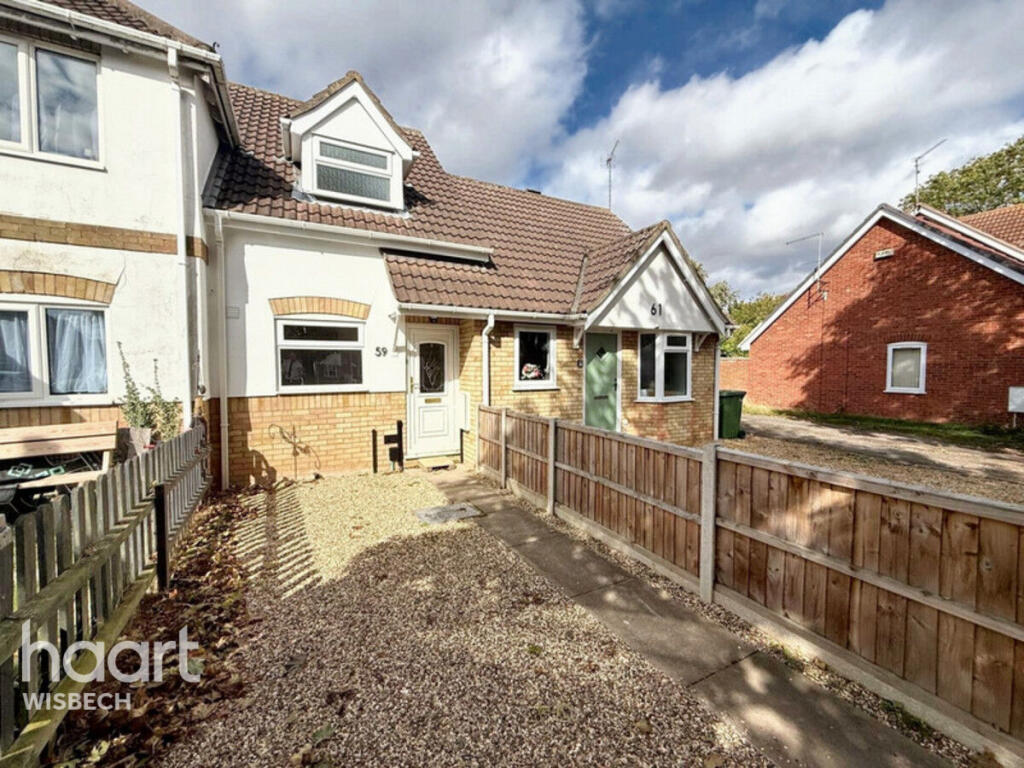 1-bed terraced on Armada Close, Wisbech, £135,000