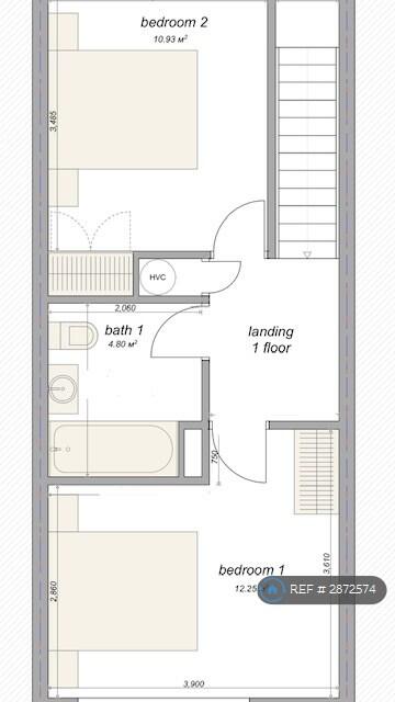 2 bedroom terraced house for rent