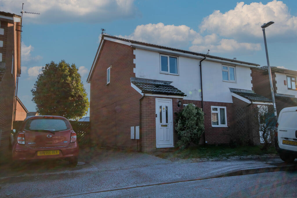 2-bed semi-detached on Orchid Close, Cardiff, CF3, £210,000