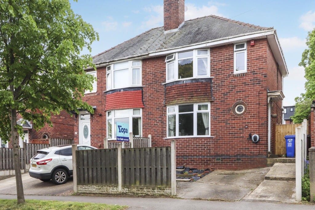 3-bed semi-detached on Thorpe House Avenue, Sheffield, S8, £265,000