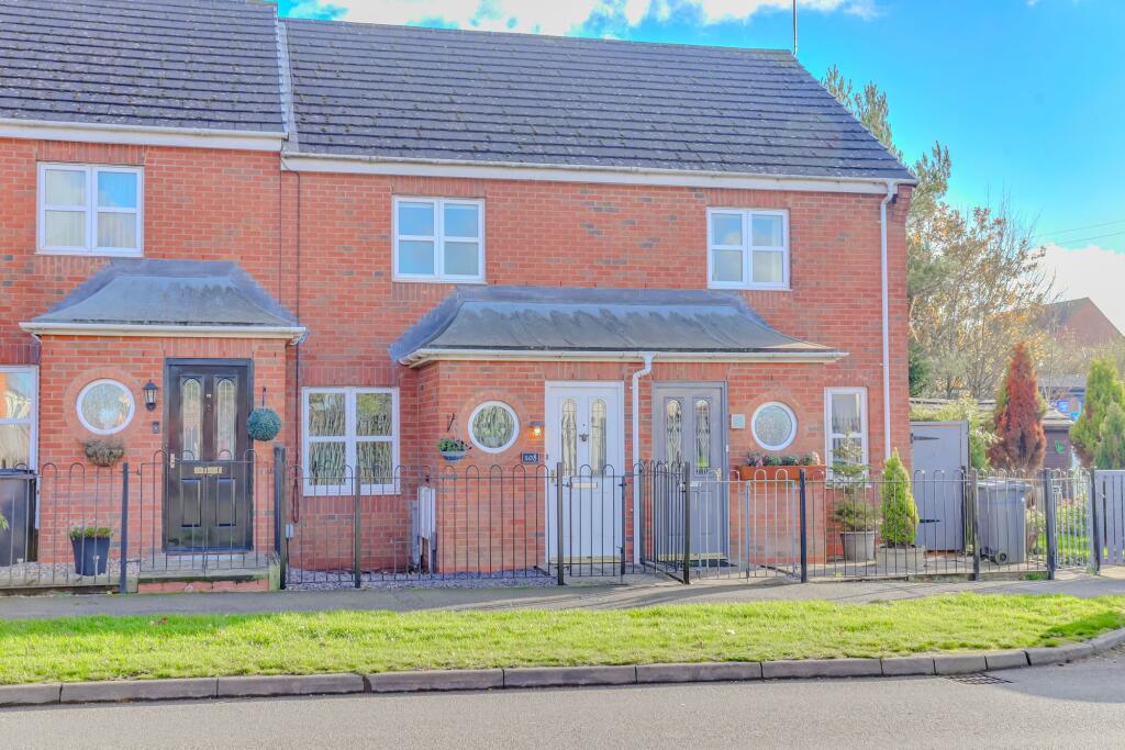 2-bed terraced on Waterworks Road, Coalville, LE67, £190,000