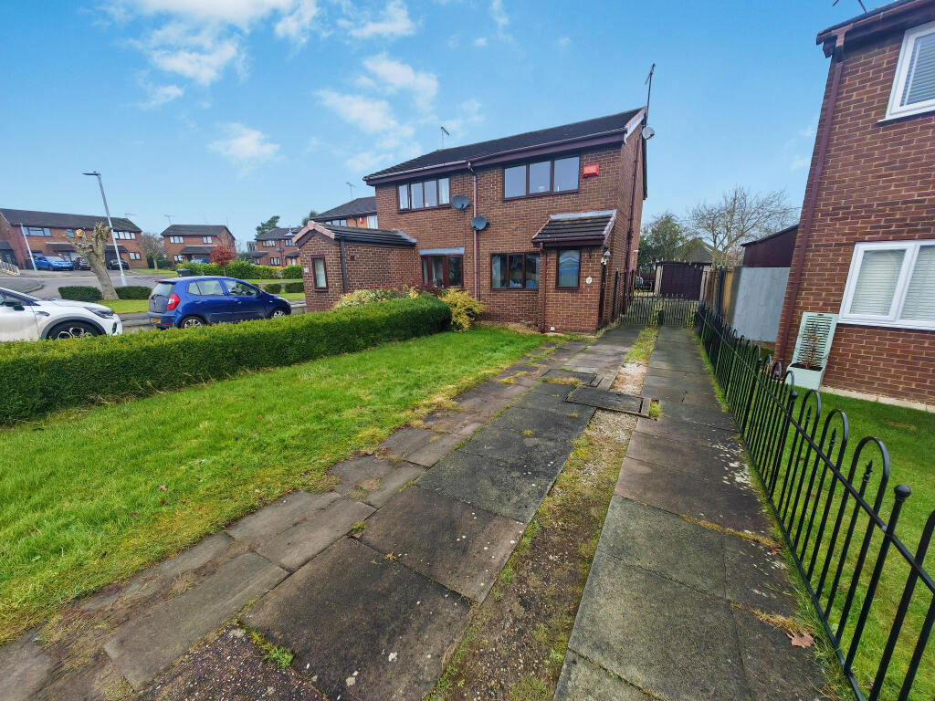 2-bed semi-detached on Rochester Crescent, Crewe, CW1, £199,950