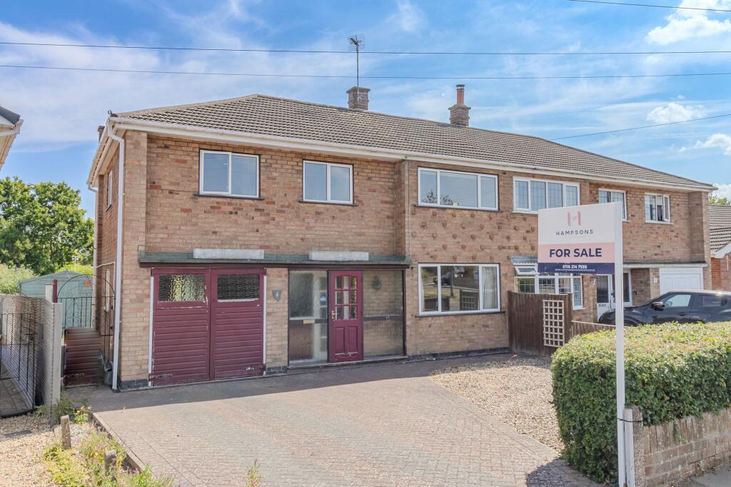 4-bed semi-detached on Homestead Drive, Wigston, LE18, £300,000