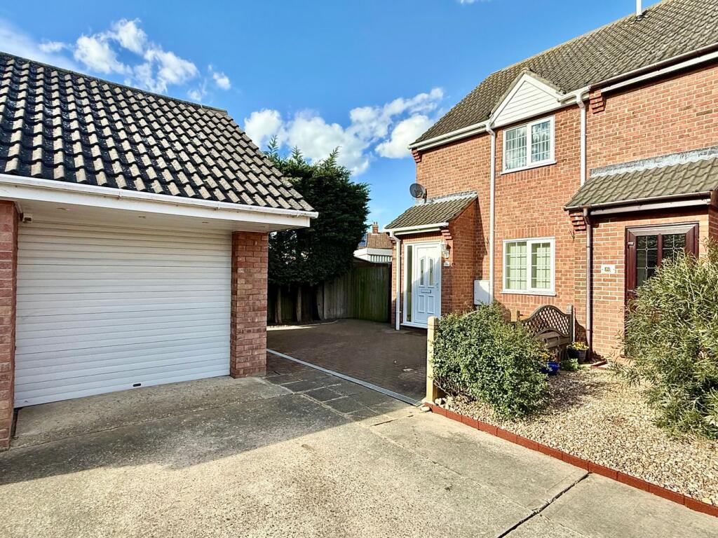 2-bed semi-detached on Lowry Gardens, Ipswich, IP3, £235,000