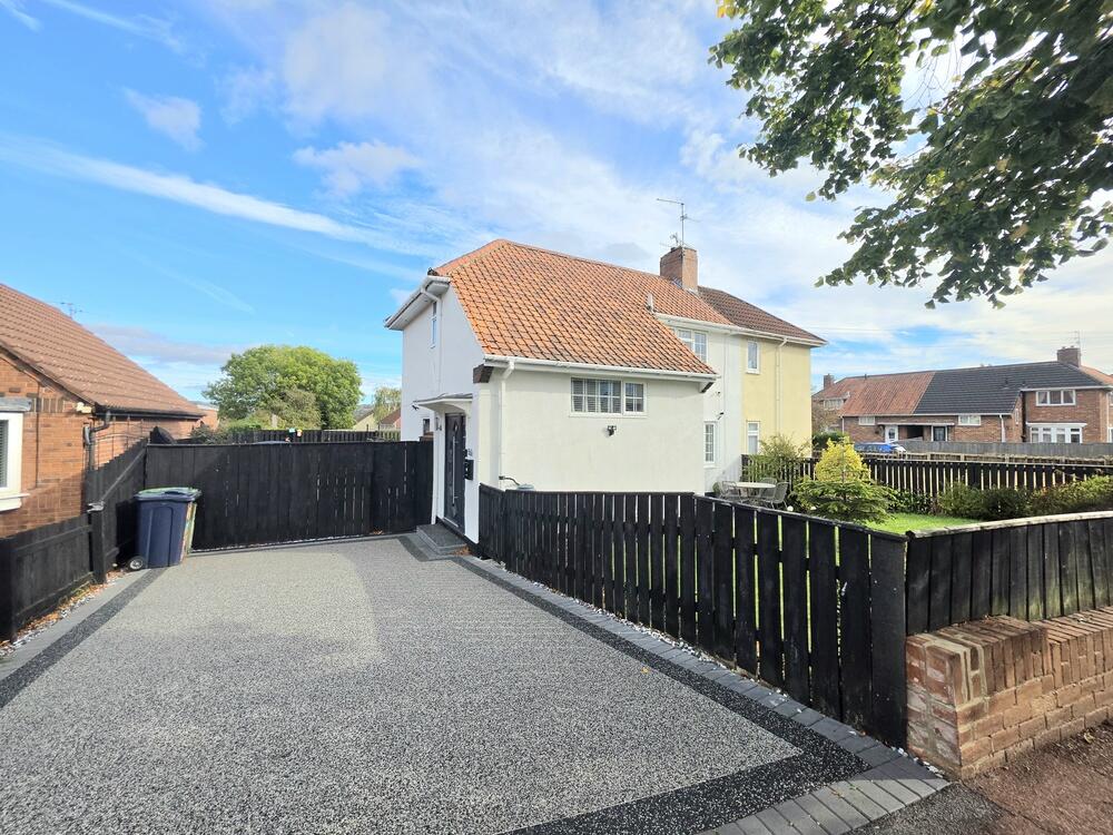 2-bed semi-detached on Beechwood Gardens, Lobley Hill, Gateshead, £160,000