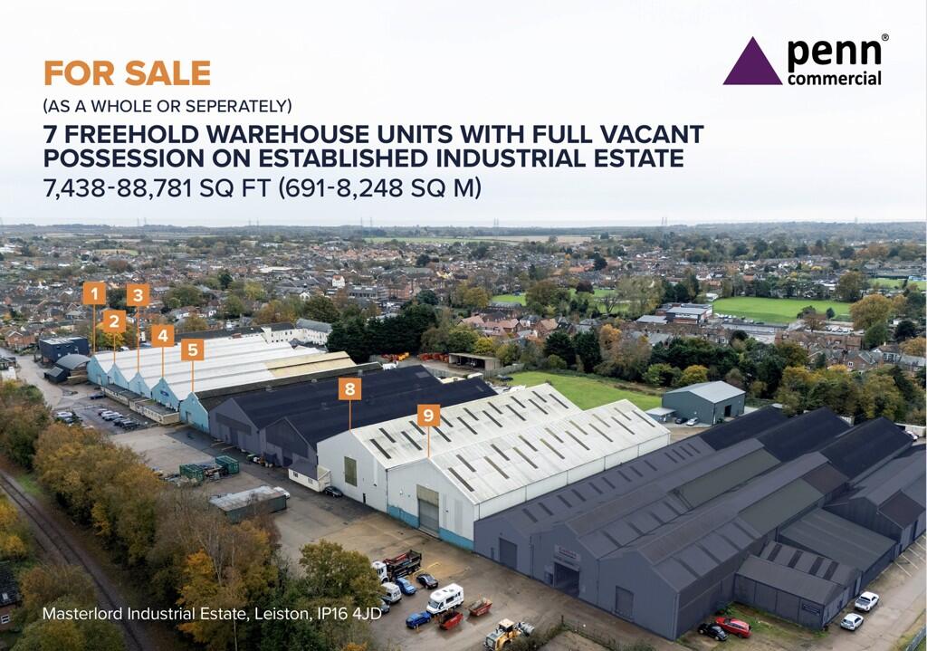 Main image of property: Units 1-5 / Units 8-9, Masterlord Industrial Estate, Leiston, Suffolk, IP16 4JD
