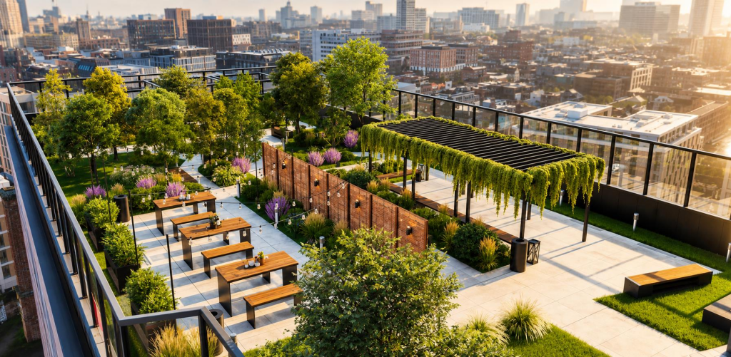 Main image of property: Ancoats Gardens, Bendix St, Manchester - Duplex Gymnasium, Rooftop Gardens, Co-Working Space, Underground Car Park
