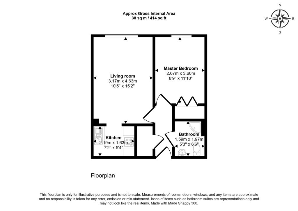 Apartment in Newcastle upon Tyne, Tyne and Wear - View 3