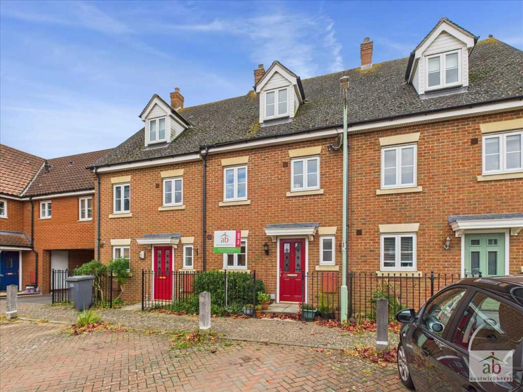 3-bed terraced on Turing Court, Kesgrave, £290,000