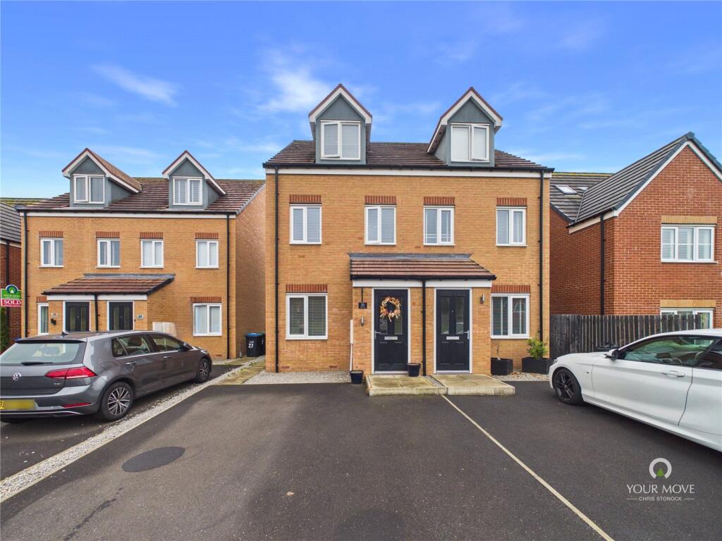 3-bed semi-detached on Ripley Close, Ouston, Chester Le Street, Durham, DH2, £190,000