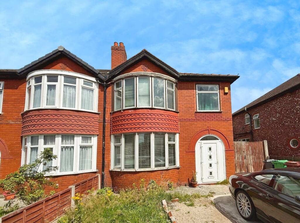 3-bed semi-detached on Birchfields Road, Manchester, Greater Manchester, M14, £340,000