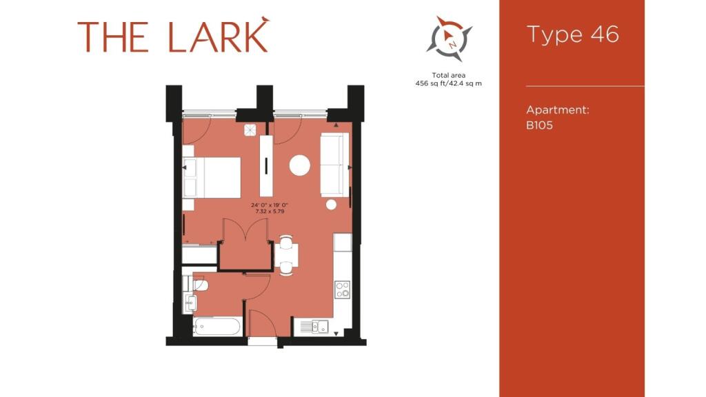 Studio flat for rent