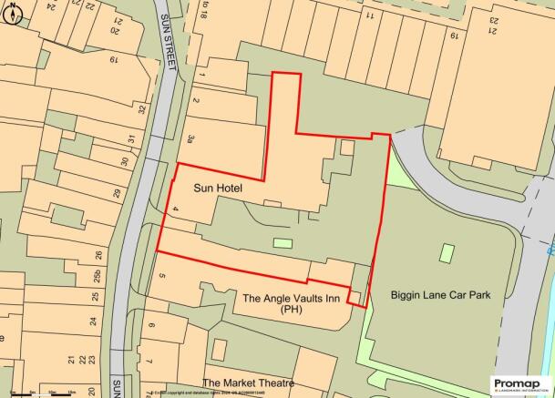 Sun Hotel, Hitchin - OS Map.jpg