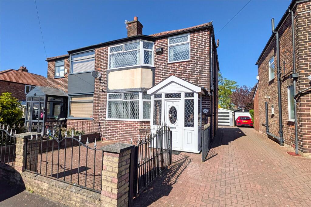 3-bed semi-detached on Pearn Road, Burnage, Greater Manchester, M19, £305,000