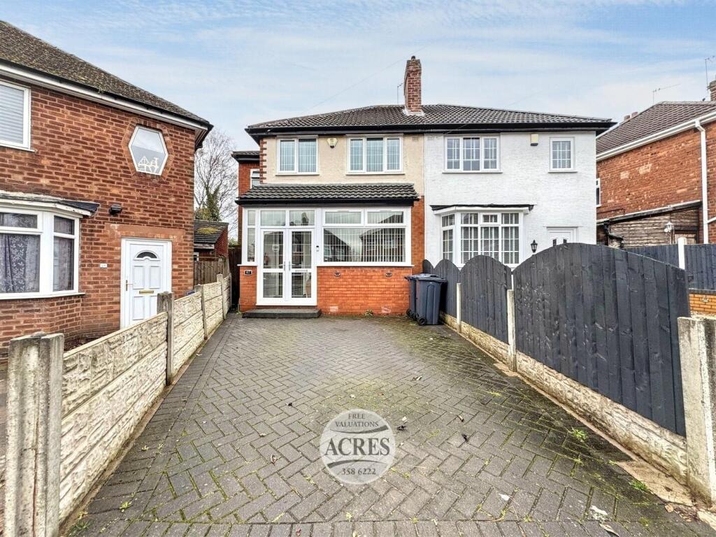 4-bed semi-detached on Tysoe Road, Great Barr, Birmingham, £325,000