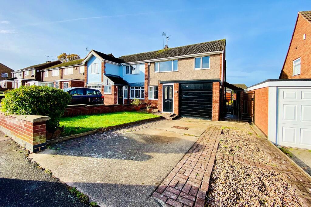 3-bed semi-detached on Bignal Drive, Leicester Forest East, LE3, £260,000